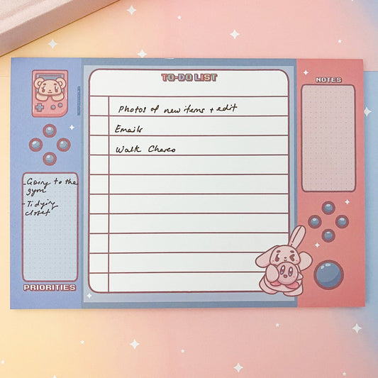 A5 To-Do List Nintendo Switch Planner Notepad