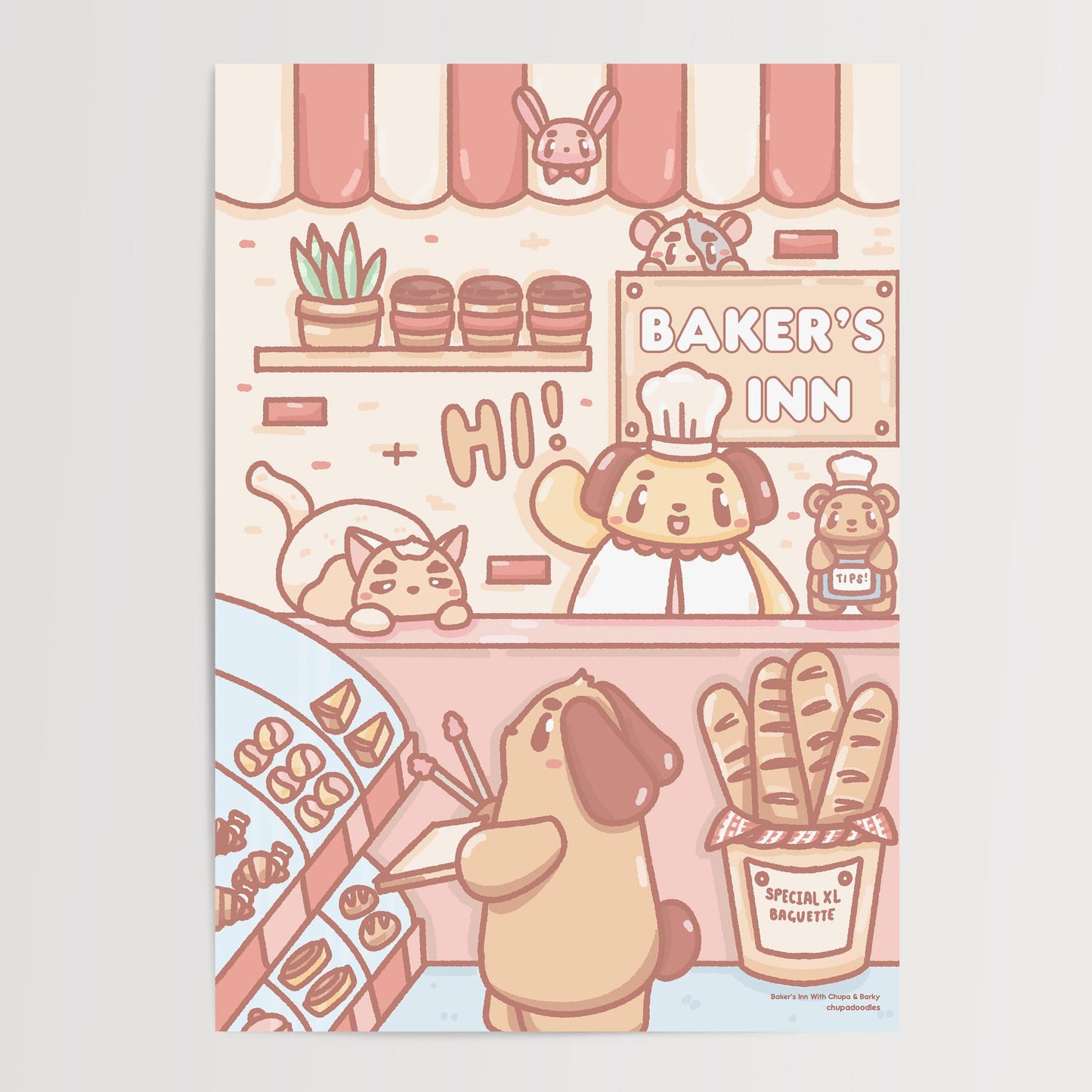 Baker’s Inn Original A5 Postcard Print