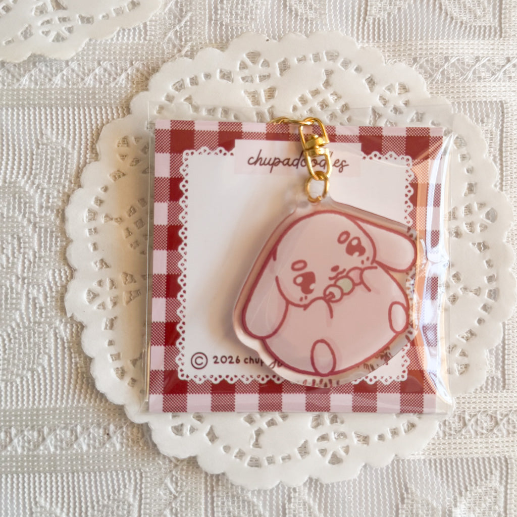 Rabbit Epoxy Keychain | Cute Bag Charm