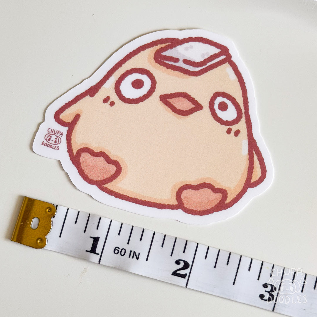 Duck With Towel Cute Sticker (Matte Finish)-chupadoodles