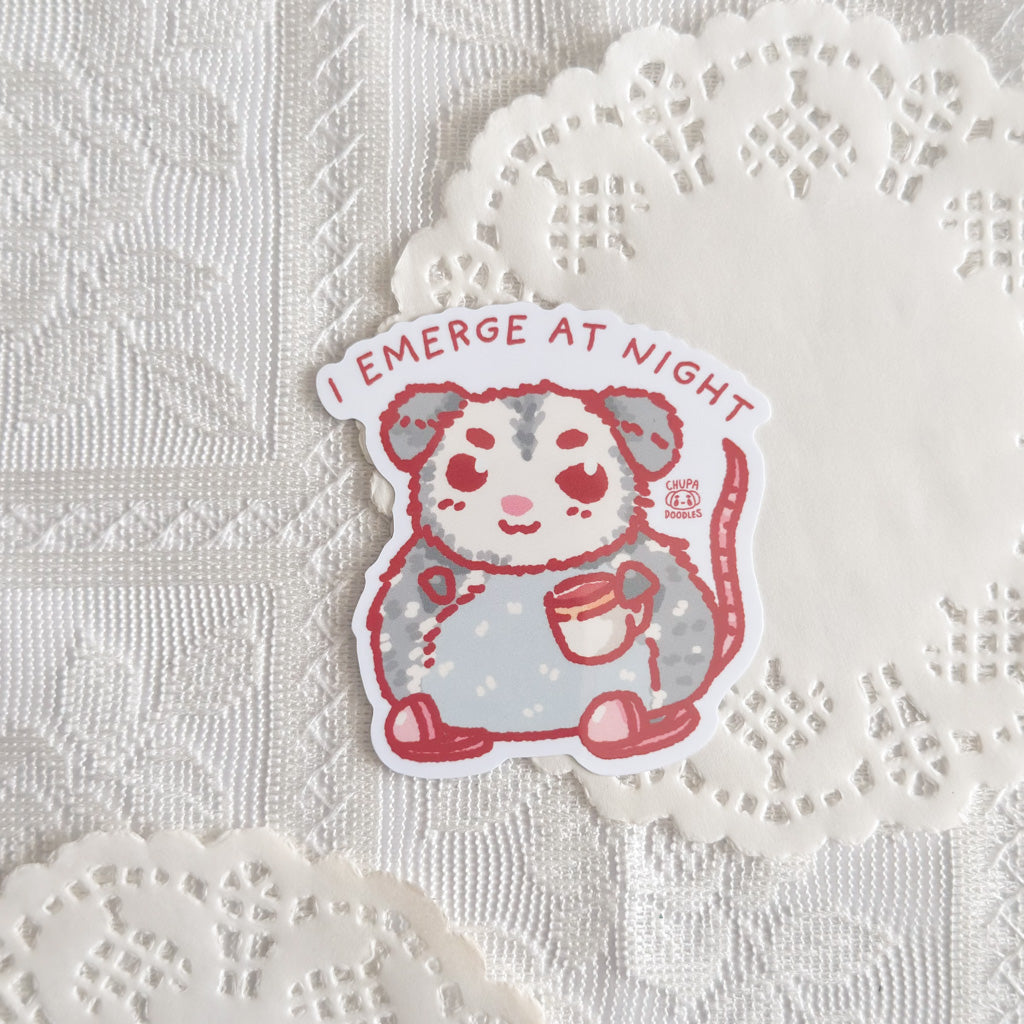 Possum Cute Sticker (Gloss Finish)