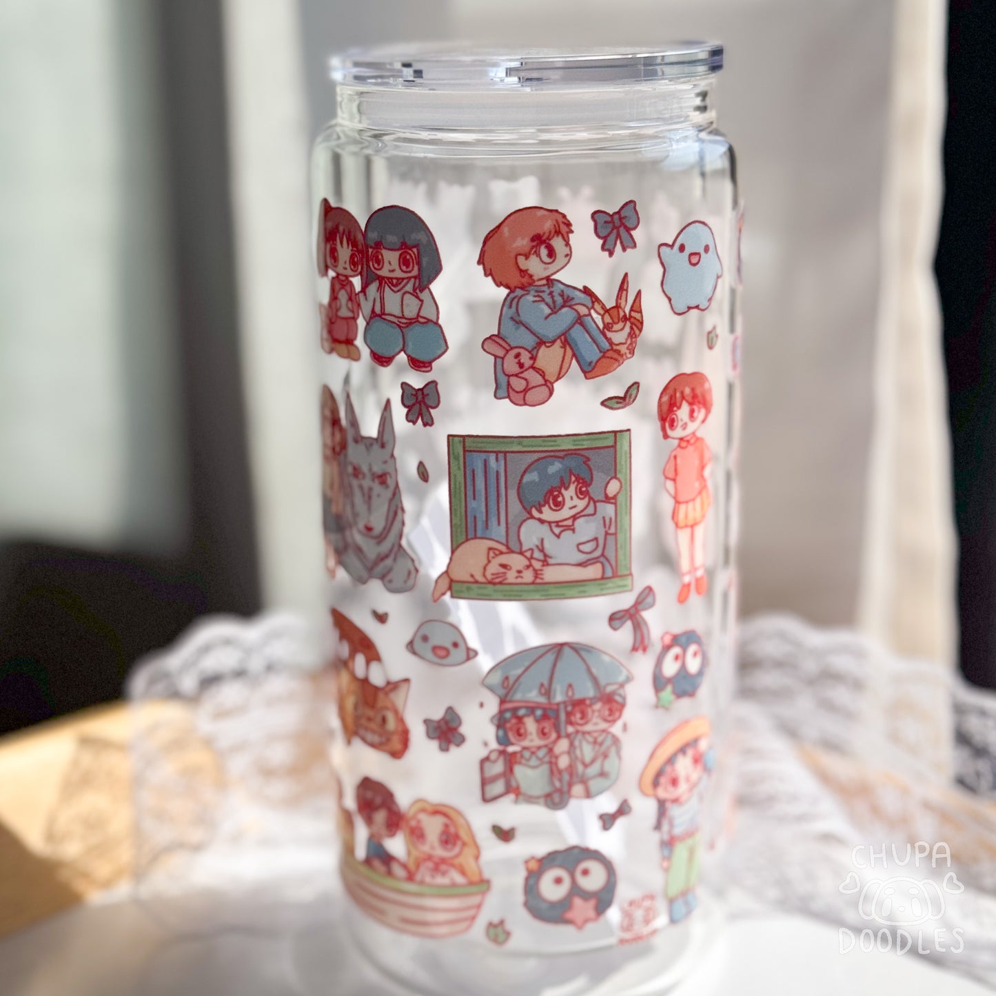 Studio Ghibli Double Walled Glass Can