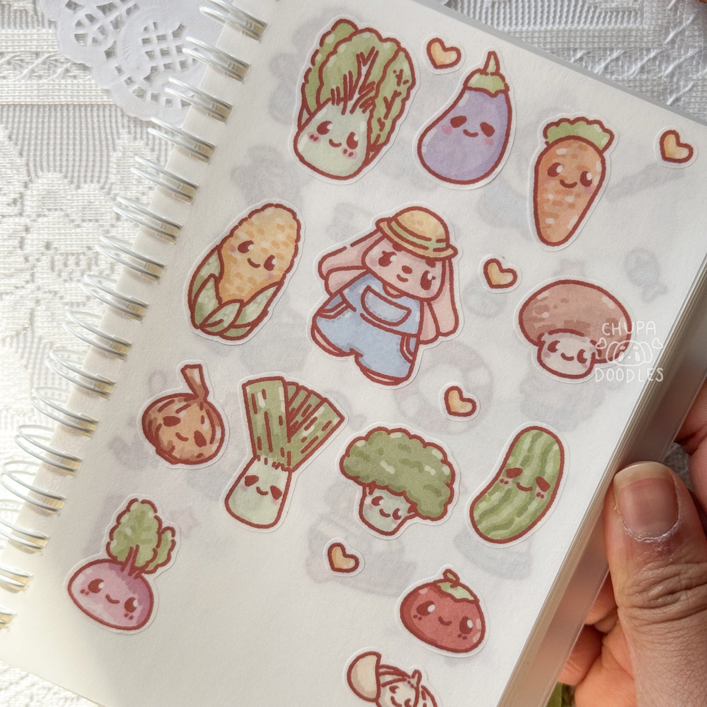 Vegetables Cute Sticker Sheet