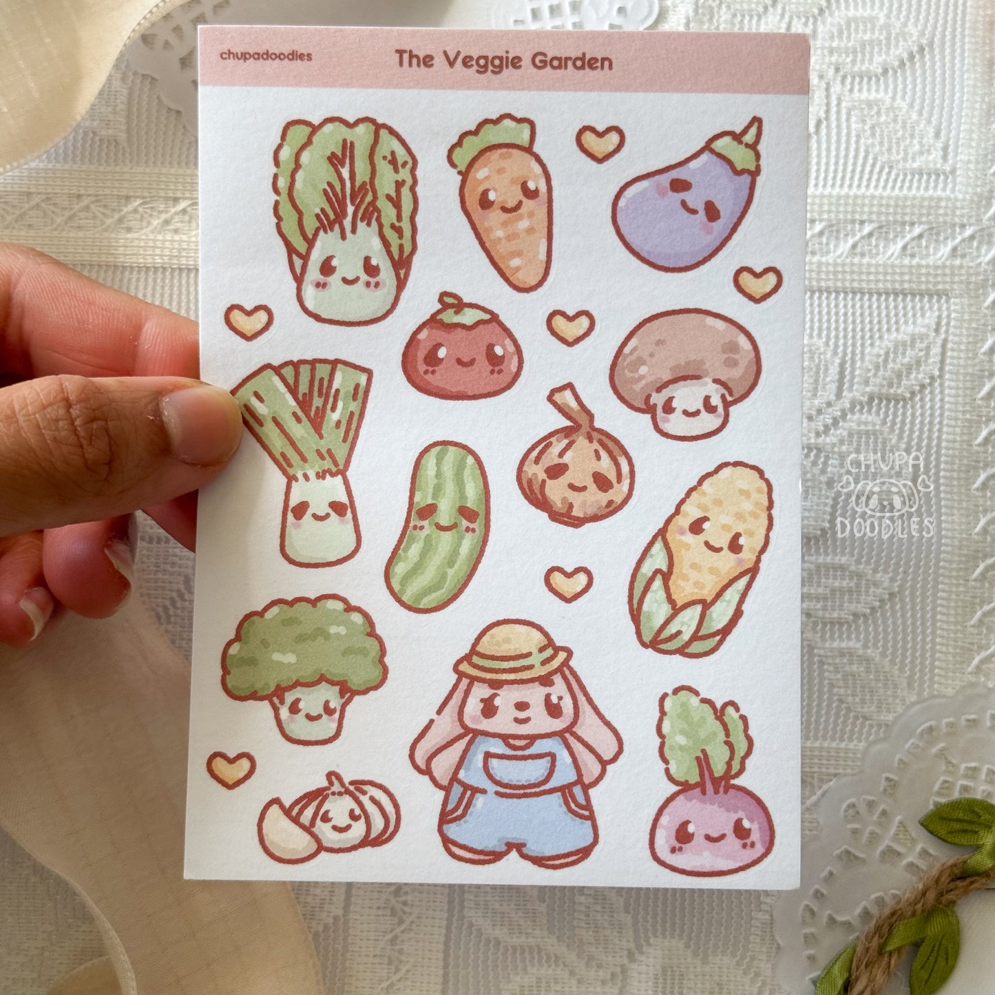 Vegetables Cute Sticker Sheet