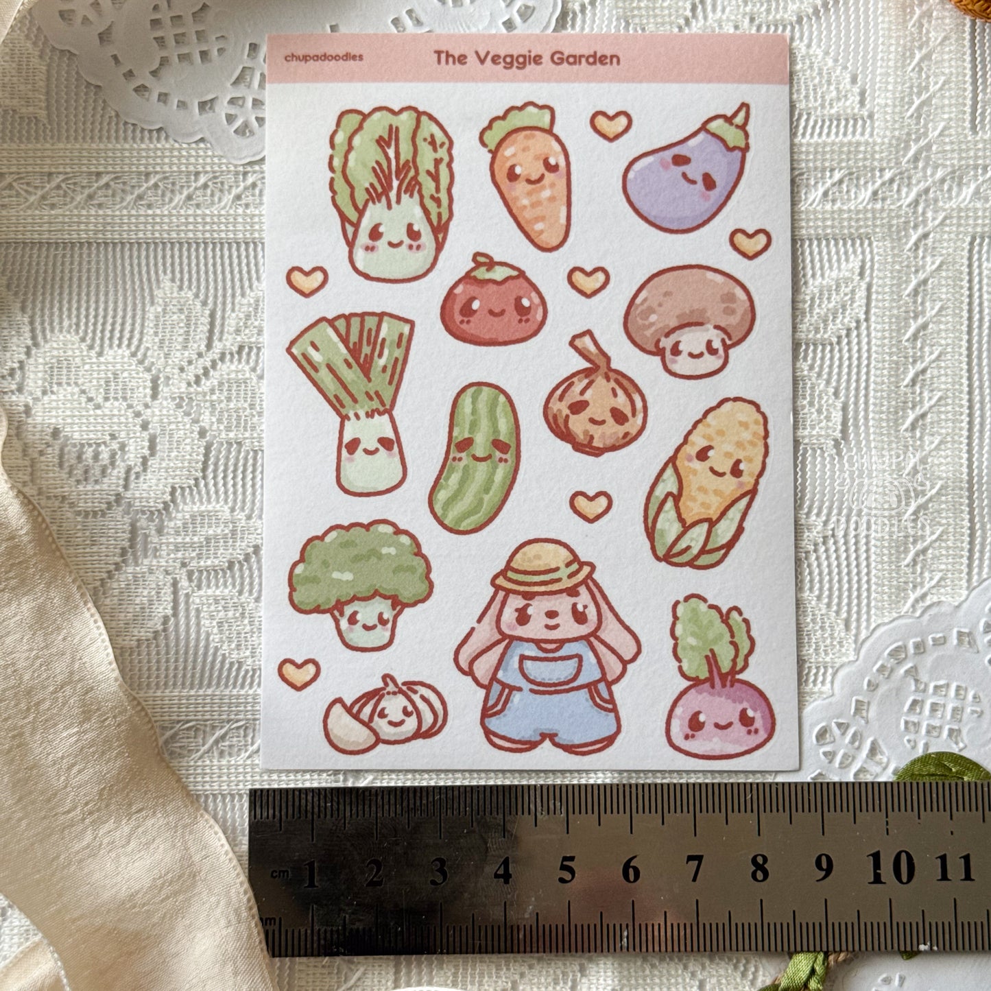 Vegetables Cute Sticker Sheet