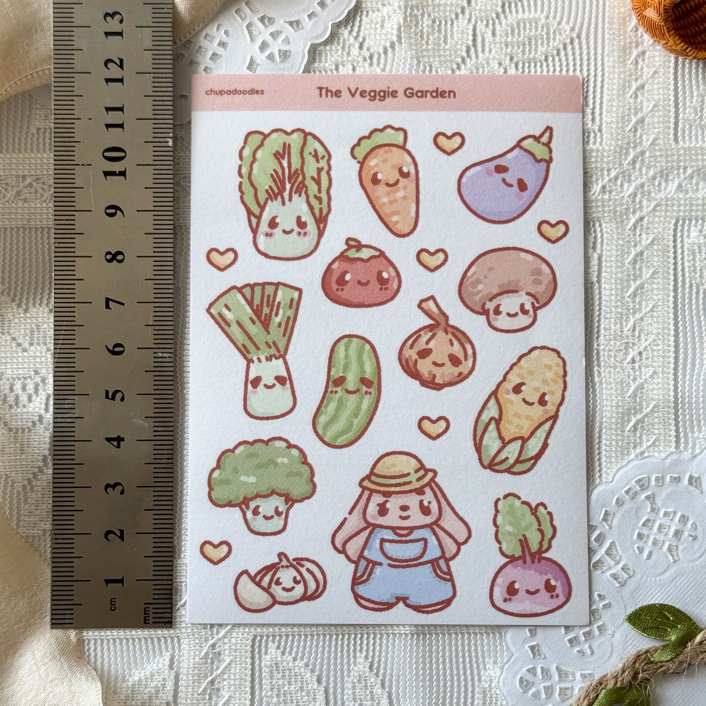 Vegetables Cute Sticker Sheet