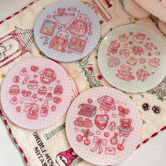 Cute Acrylic Coaster Bundle