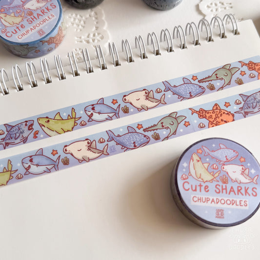 Cute Sharks Washi Tape