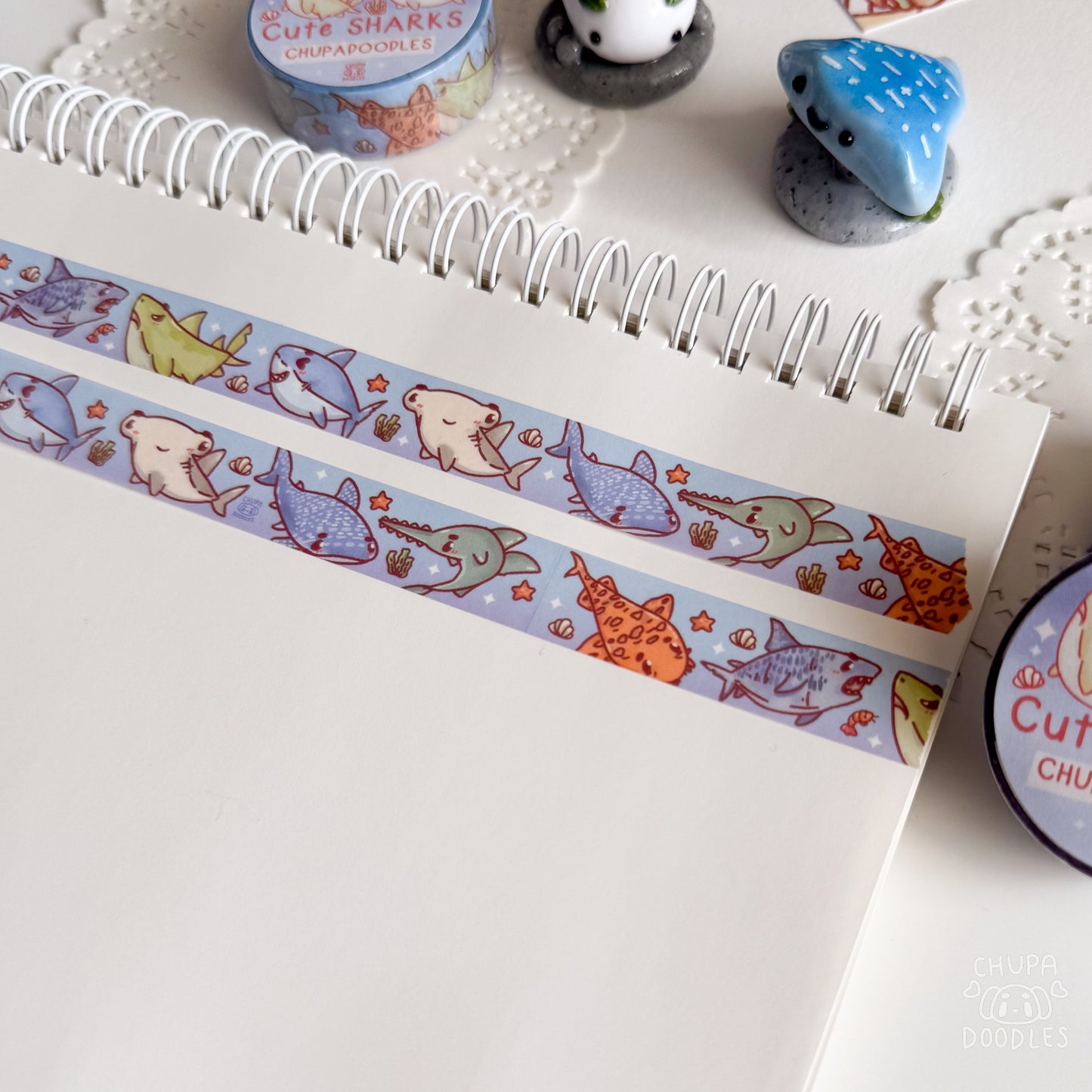 Cute Sharks Washi Tape