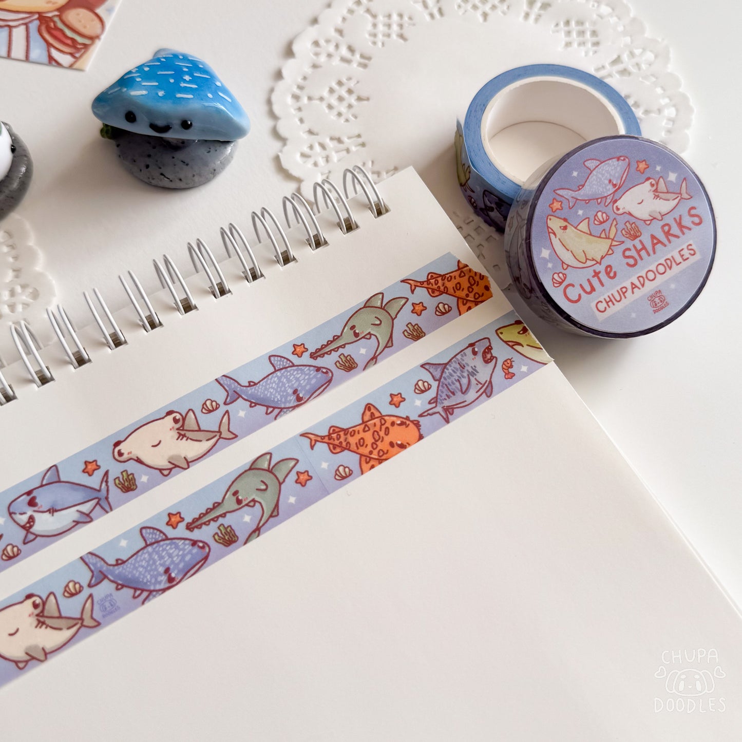 Cute Sharks Washi Tape