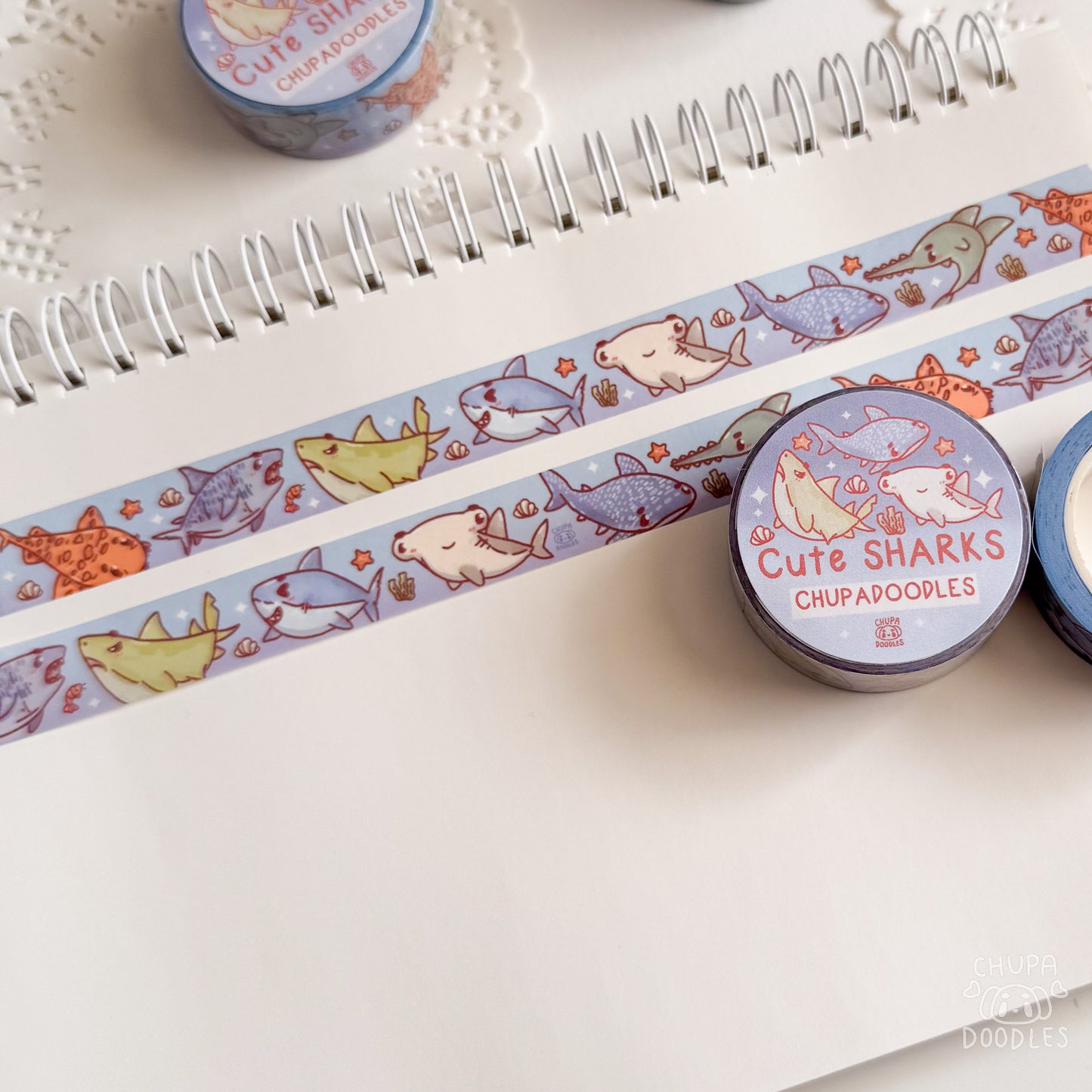 Cute Sharks Washi Tape