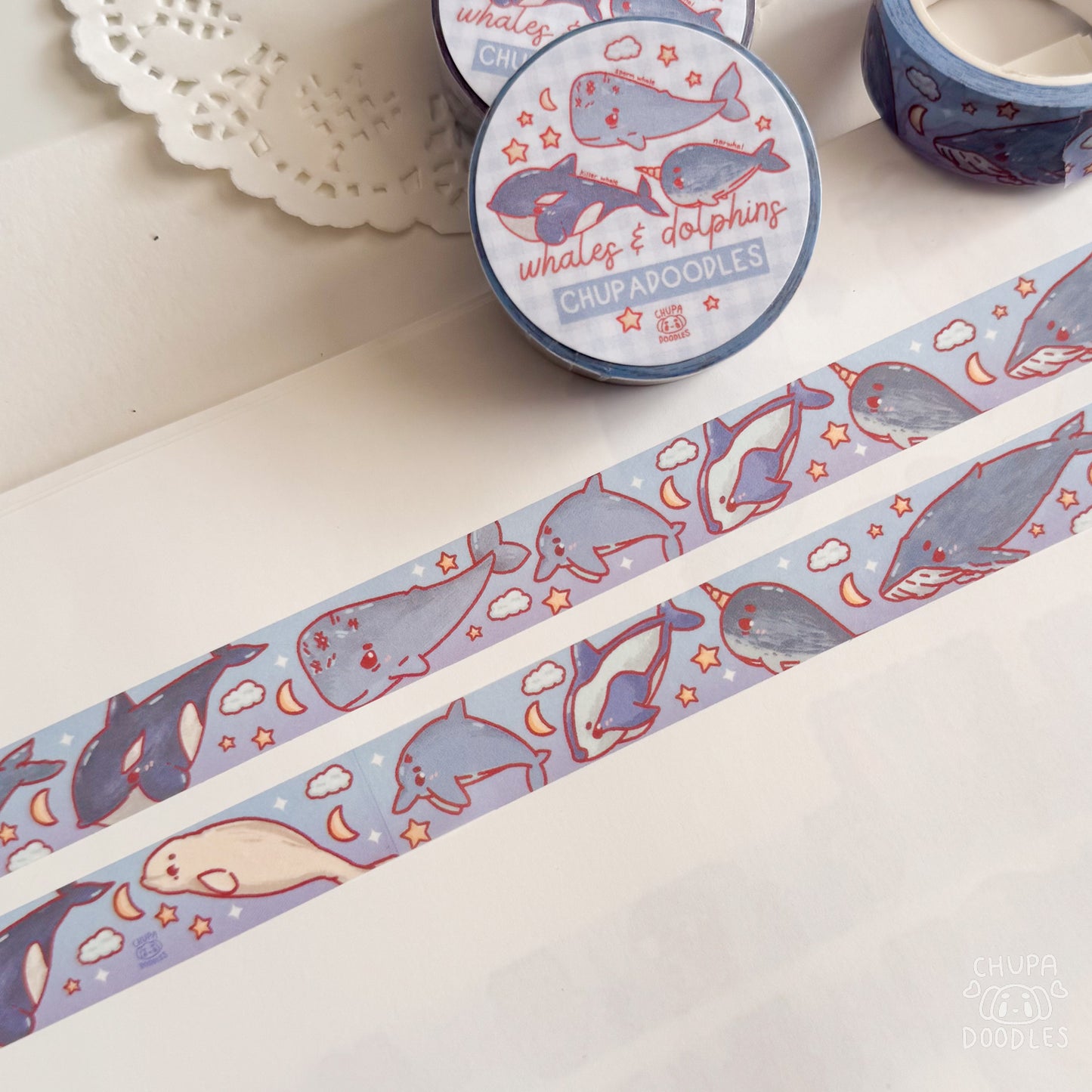 Dolphins & Whales Washi Tape