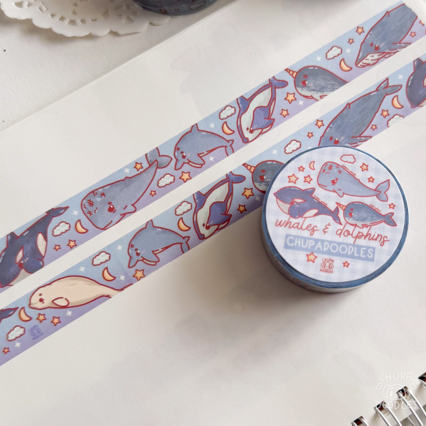 Dolphins & Whales Washi Tape