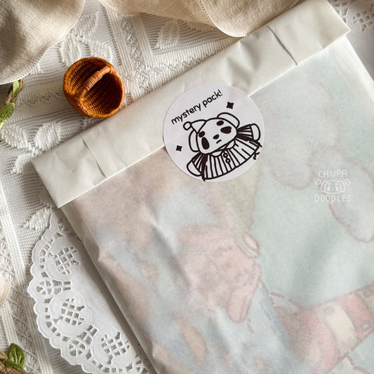 Mystery Art Print Pack - 3 Cute Art Prints