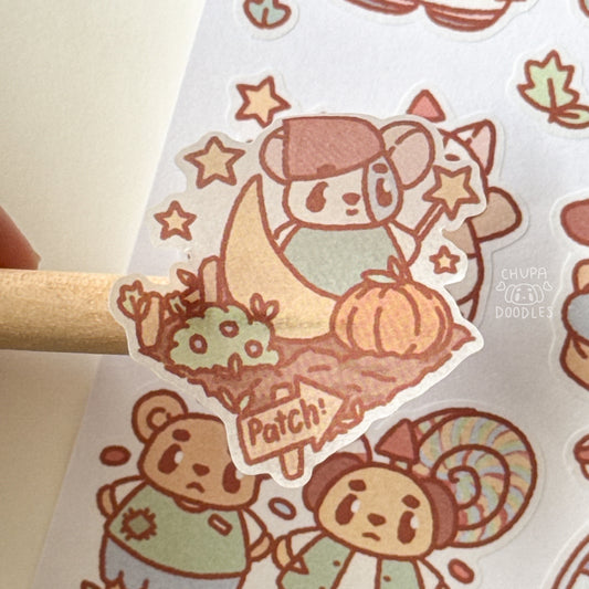 Enchanted Chupa Town Cute Sticker Sheet