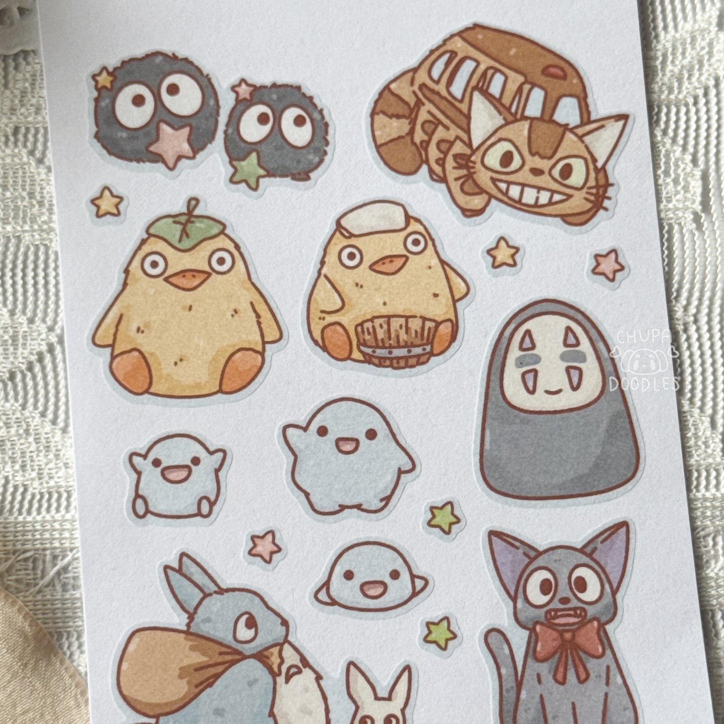 Magical Creatures Star Cute Sticker Sheet
