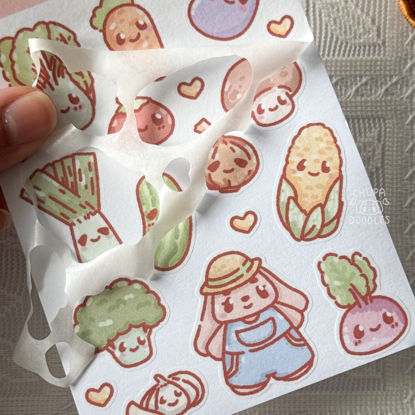 Vegetables Cute Sticker Sheet