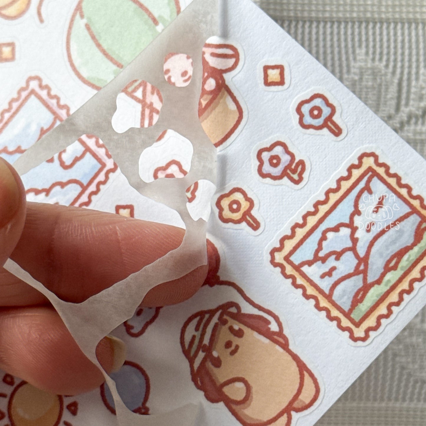 In The Skies Cute Sticker Sheet
