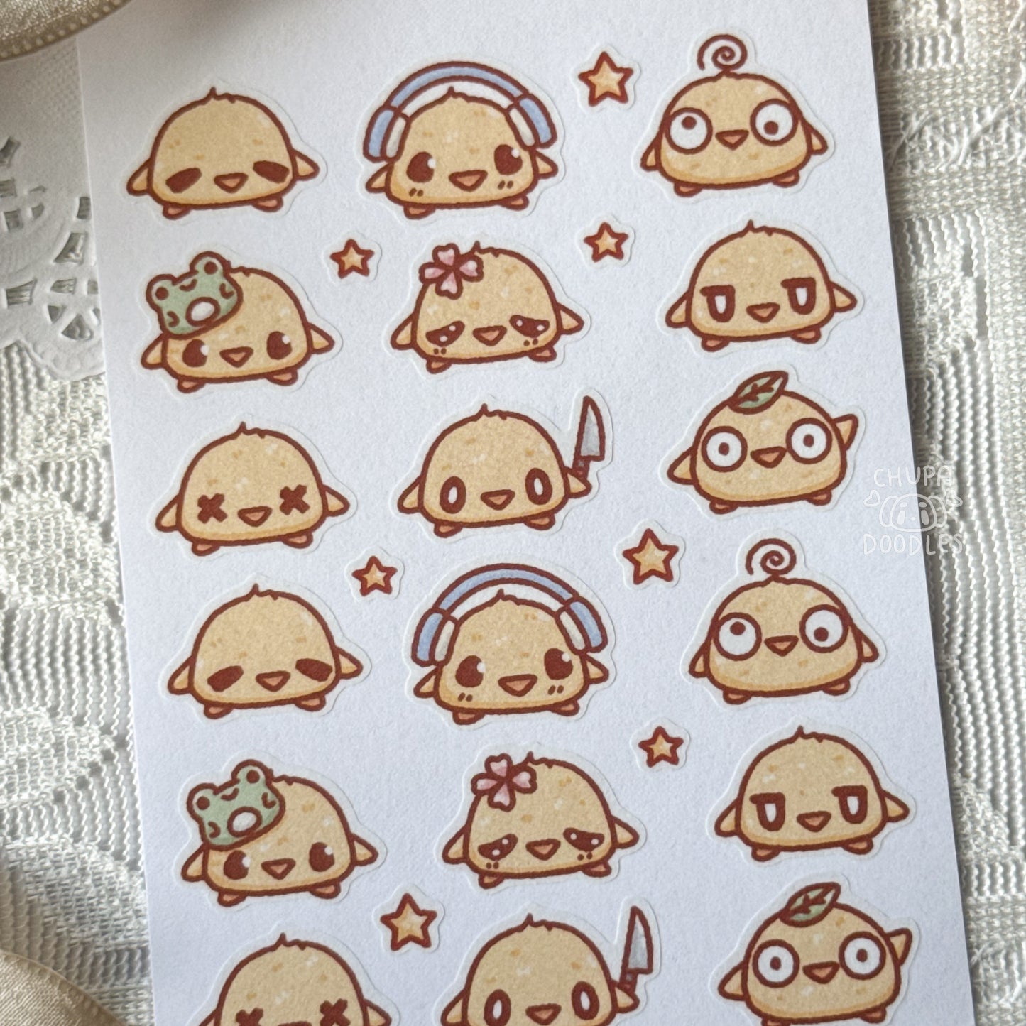 Ducks Or Chicks Cute Sticker Sheet