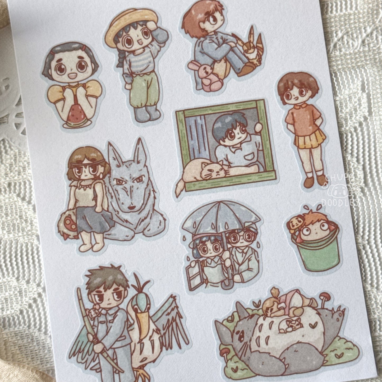 Studio Ghibli Moments 2 Star Holo Cute Sticker Sheet