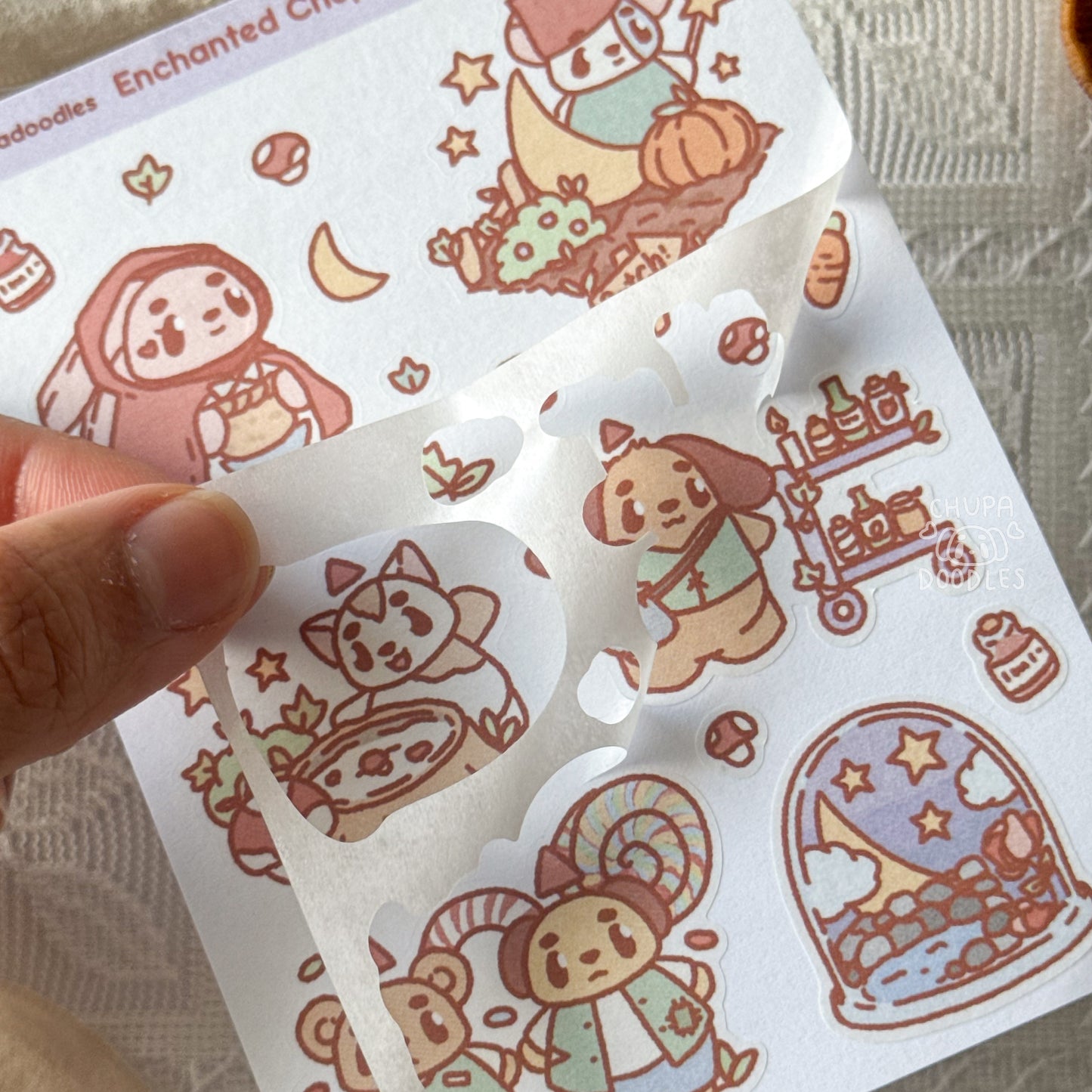 Enchanted Chupa Town Cute Sticker Sheet