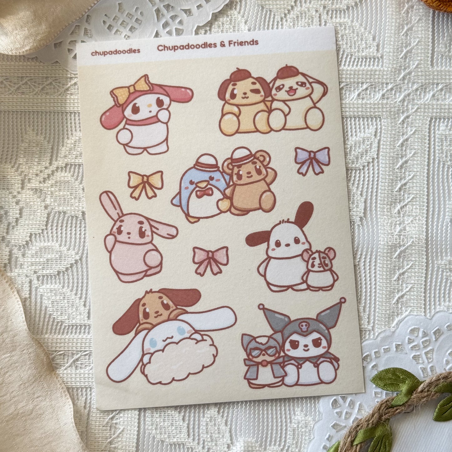 Sanrio & Friends Cute Sticker Sheet