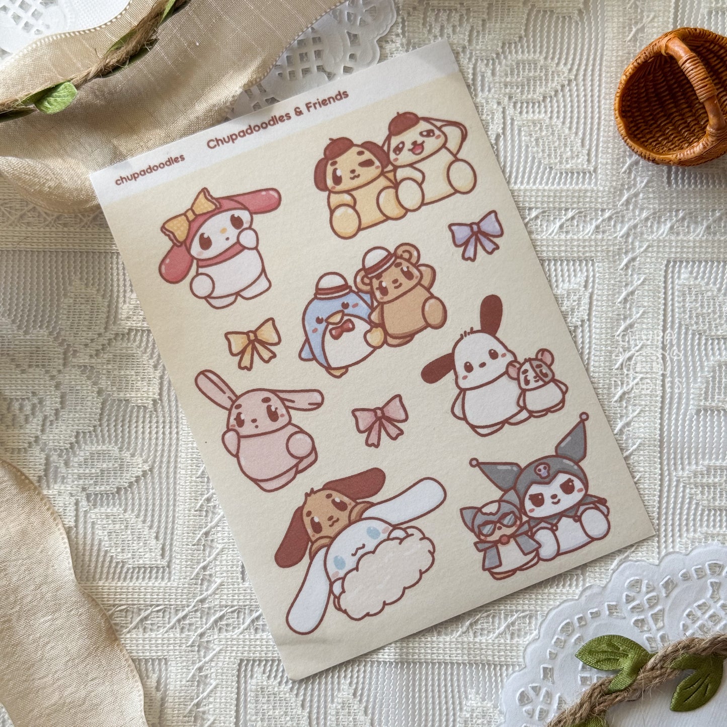 Sanrio & Friends Cute Sticker Sheet