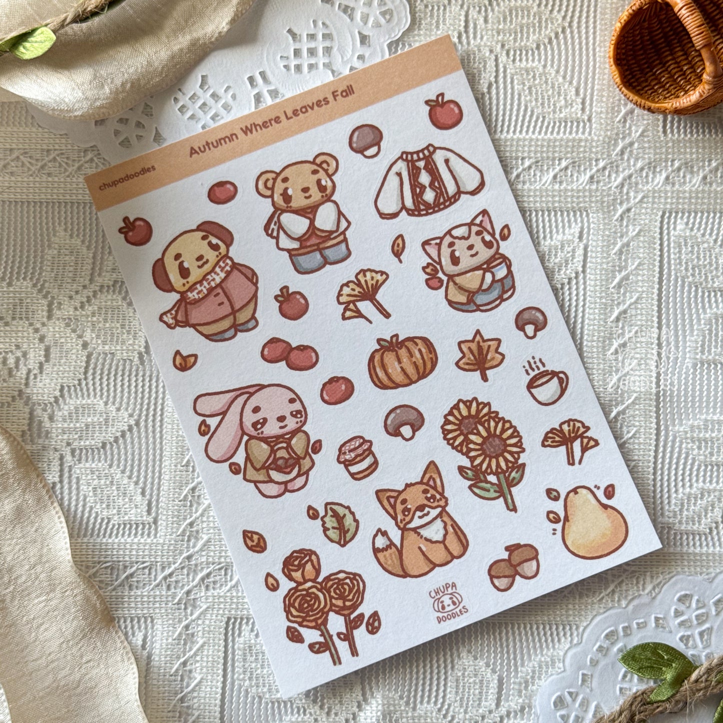 Autumn Cute Sticker Sheet