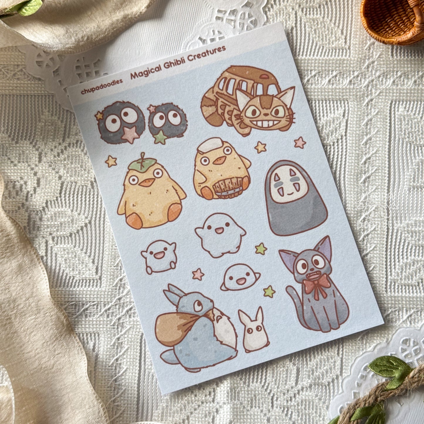 Magical Creatures Star Cute Sticker Sheet