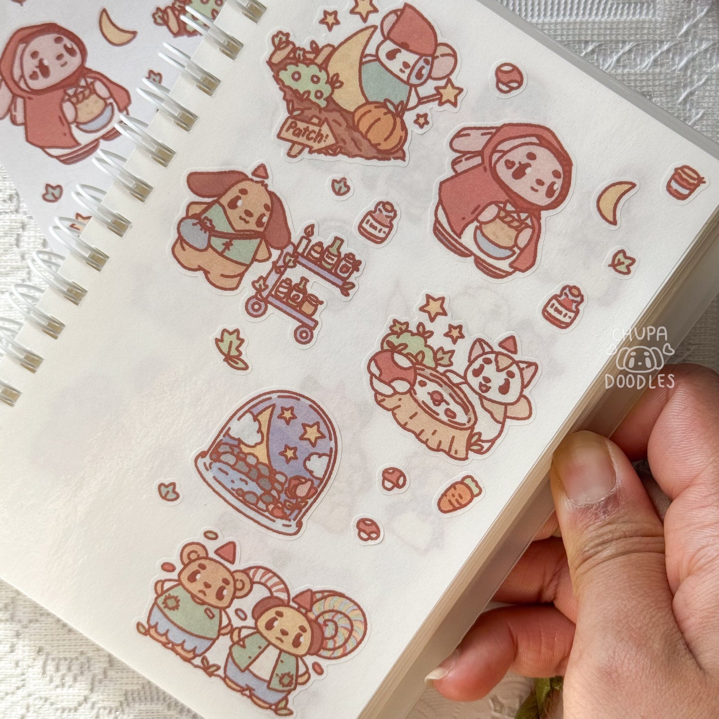 Enchanted Chupa Town Cute Sticker Sheet