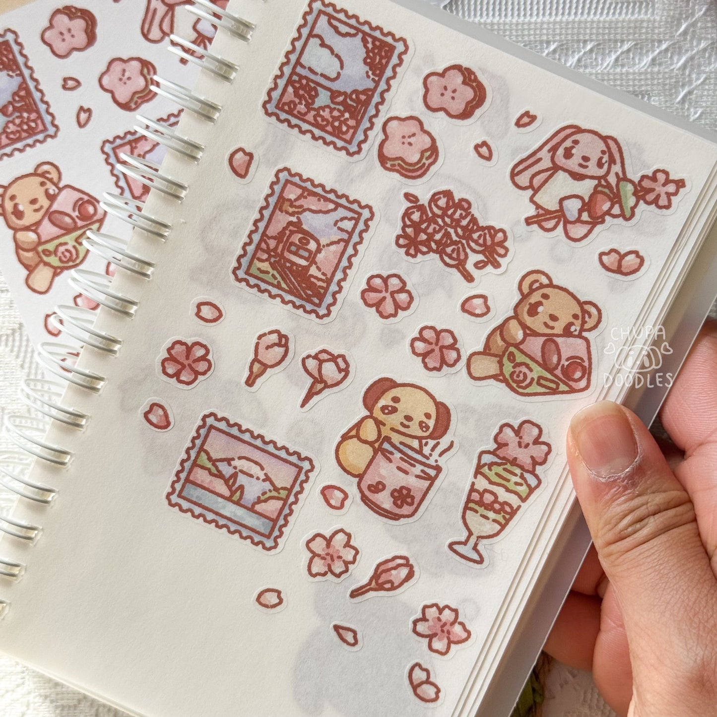 Blossoms In Japan Cute Sticker Sheet