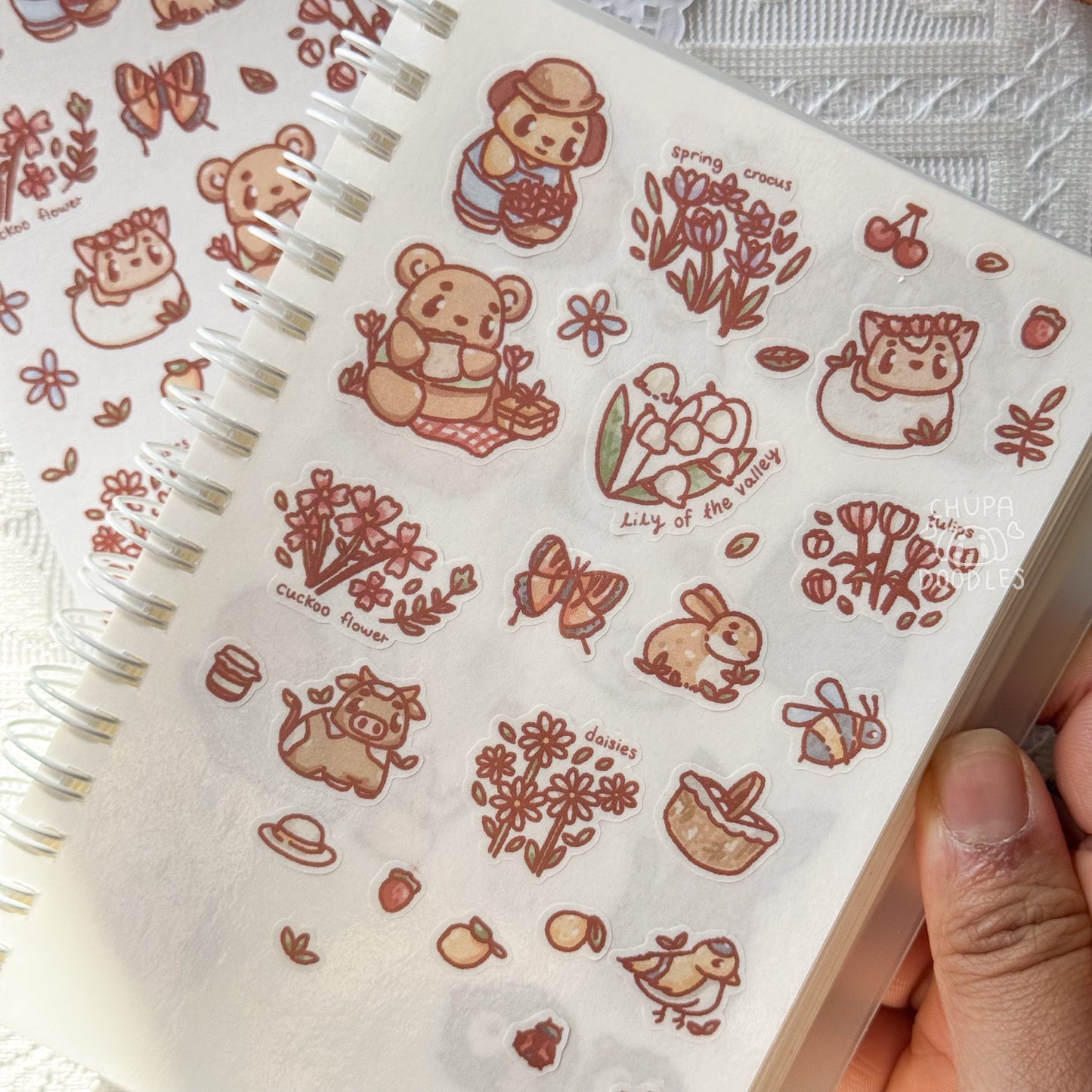 Spring In The Meadow Cute Sticker Sheet