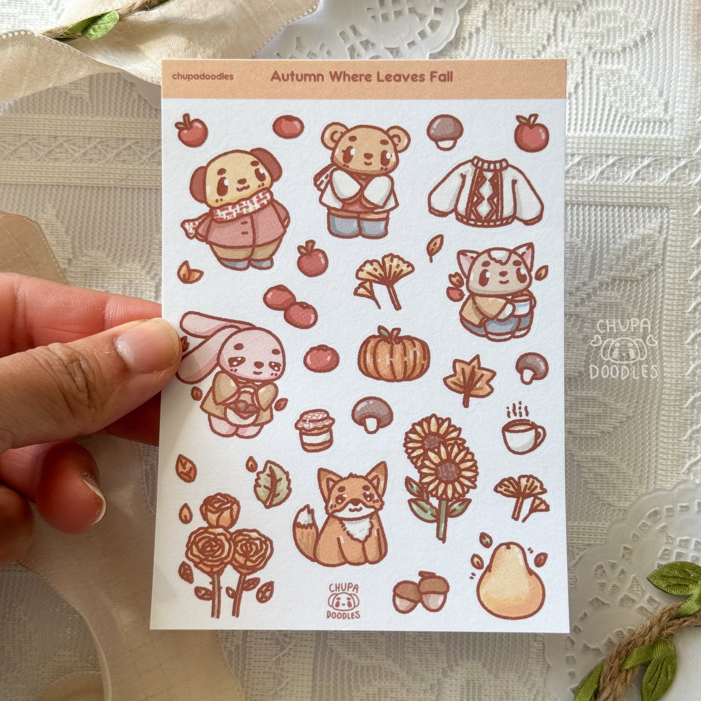 Autumn Cute Sticker Sheet