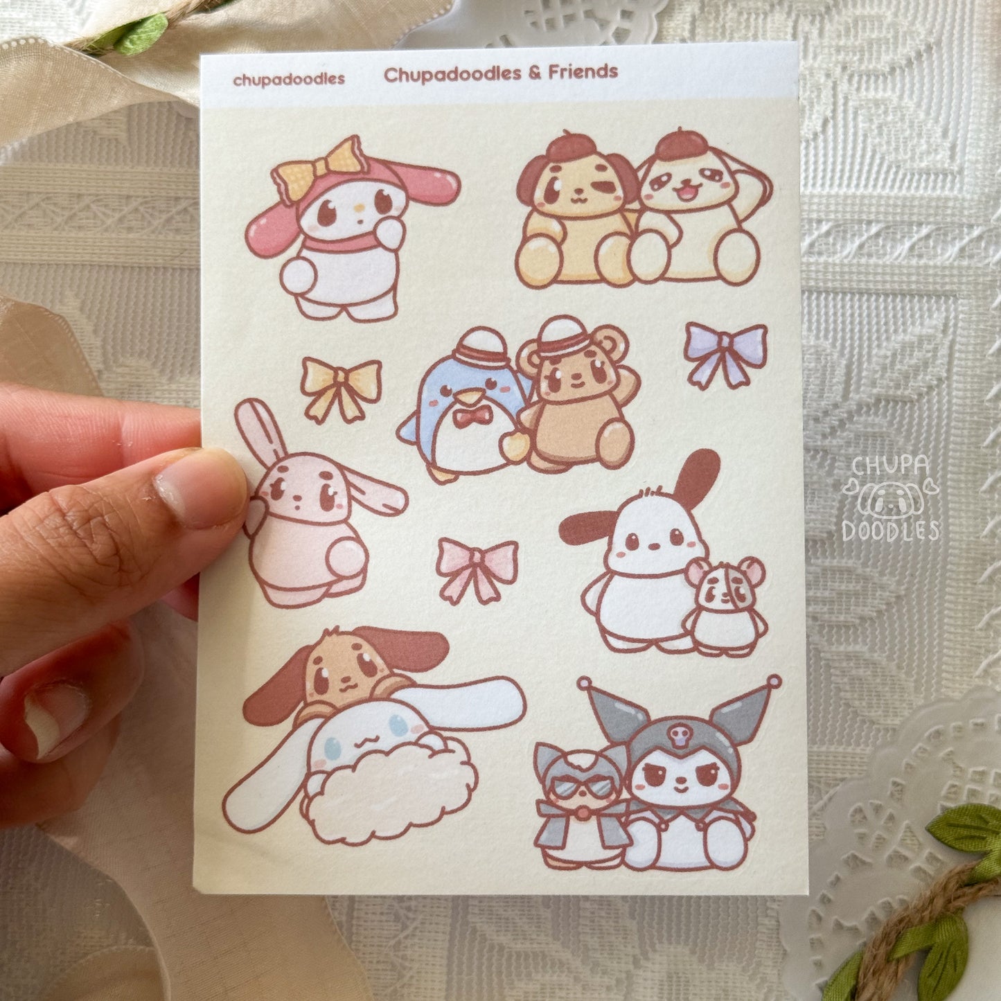 Sanrio & Friends Cute Sticker Sheet