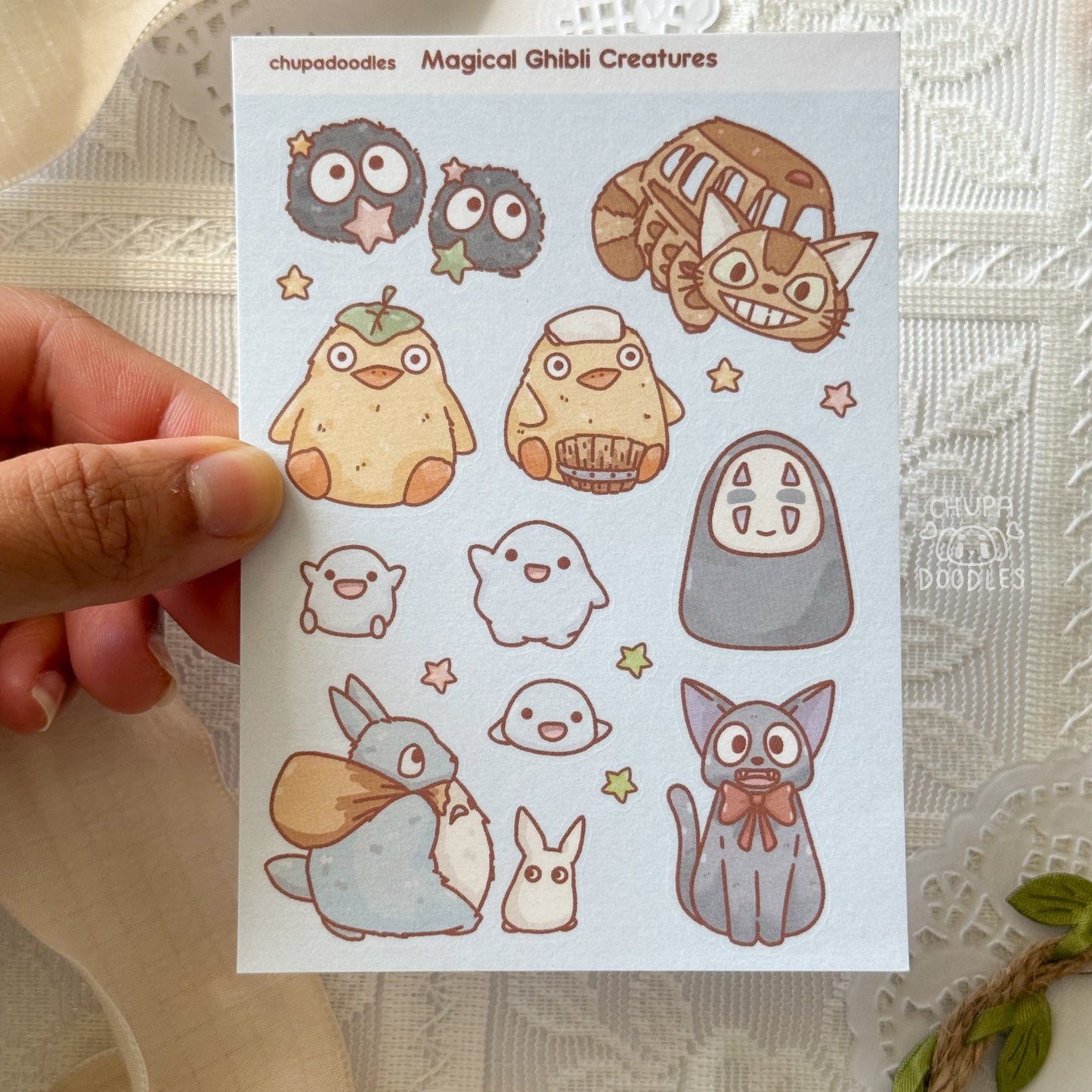 Magical Creatures Star Cute Sticker Sheet
