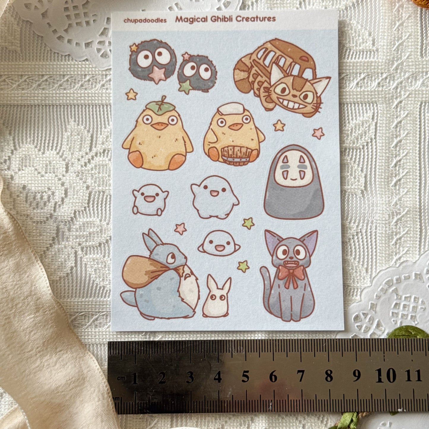 Magical Creatures Star Cute Sticker Sheet