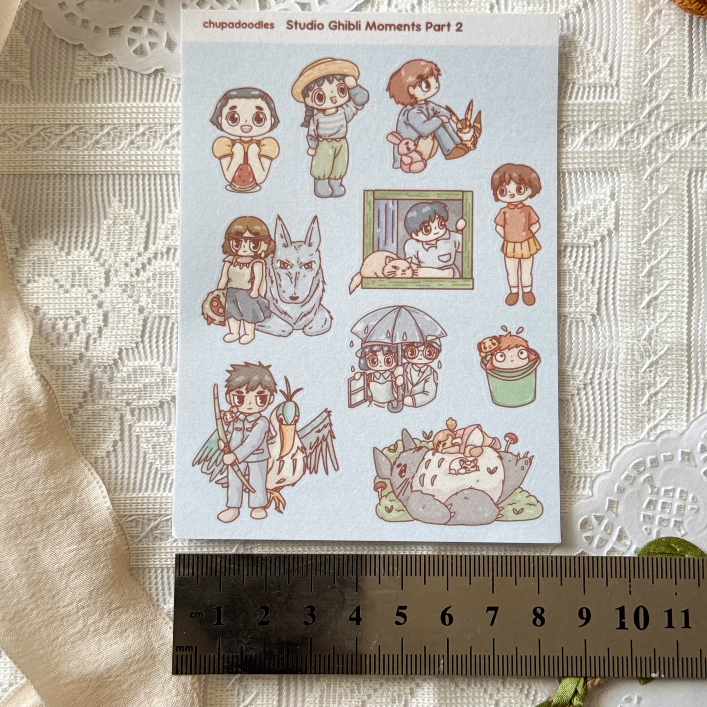 Studio Ghibli Moments 2 Star Holo Cute Sticker Sheet