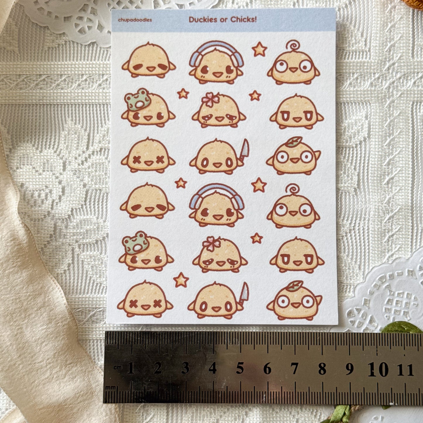 Ducks Or Chicks Cute Sticker Sheet