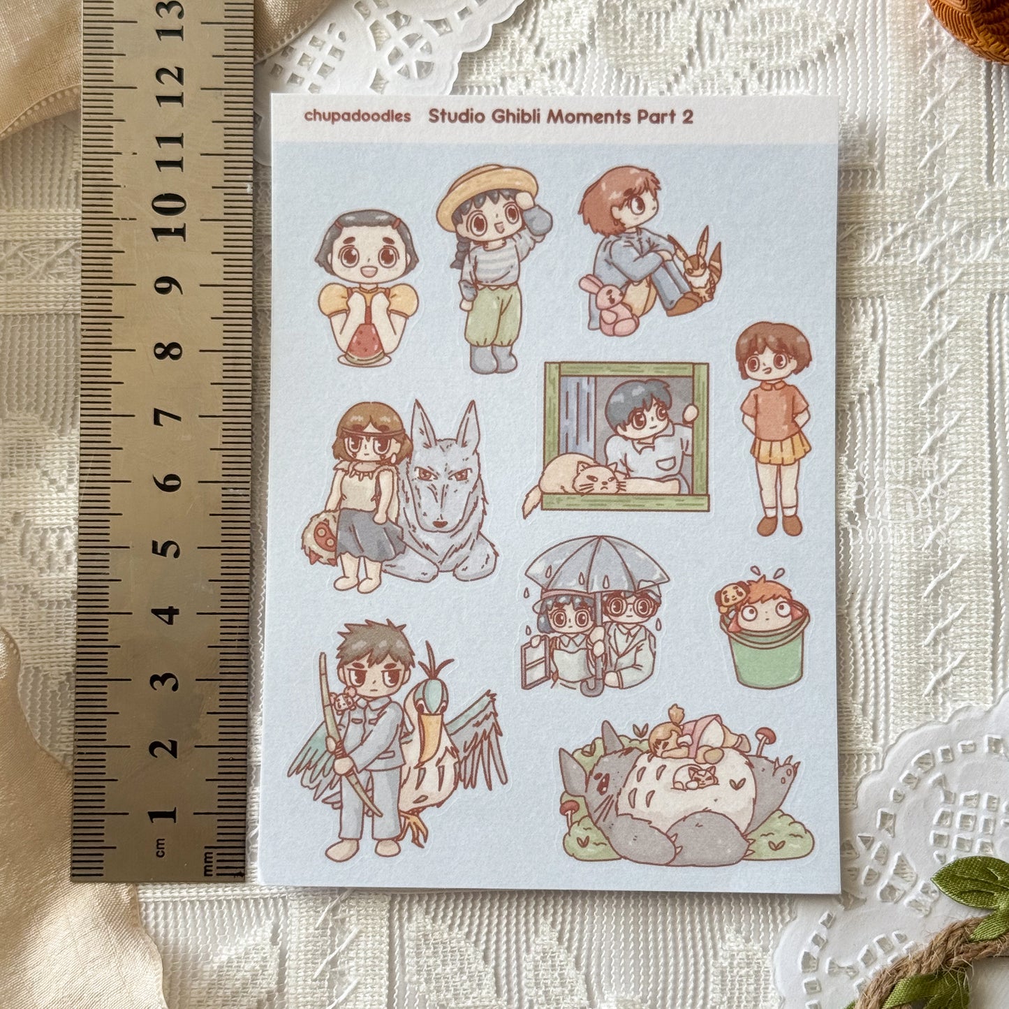 Studio Ghibli Moments 2 Star Holo Cute Sticker Sheet