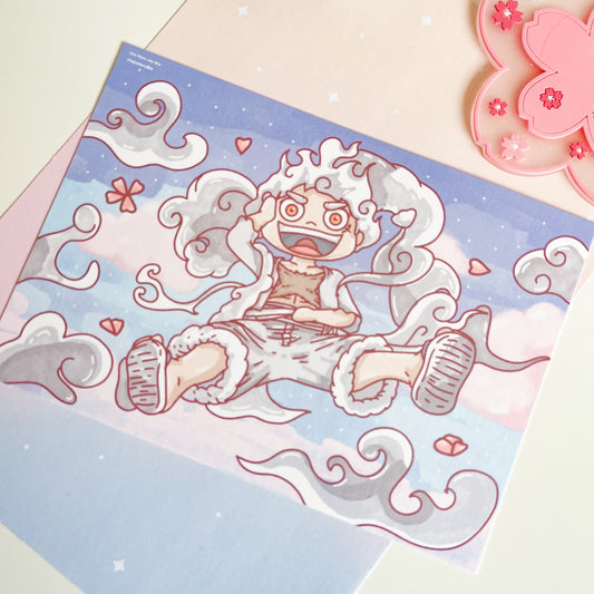 One Piece Joy Boy A5 Postcard Print