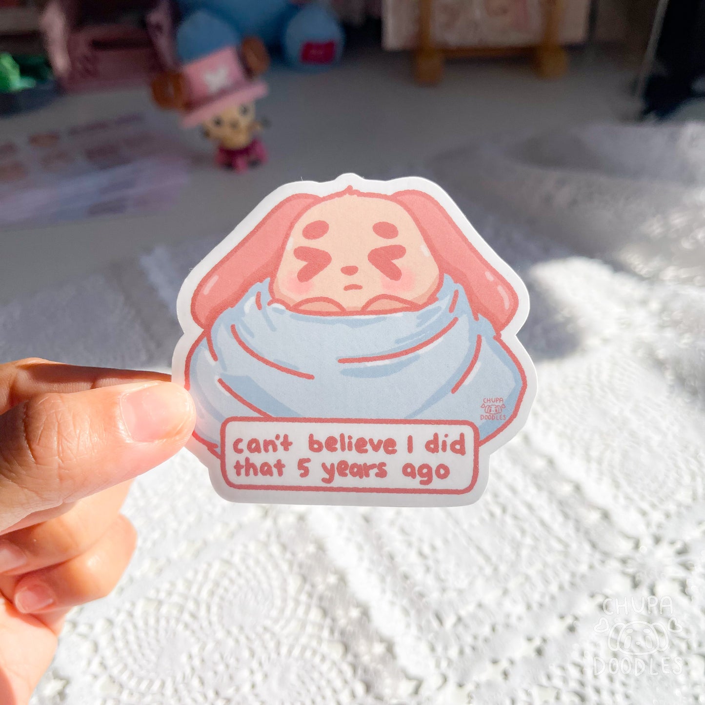 Can't Believe I Did That 5 Years Ago Cute Sticker (Matte Finish)-chupadoodles