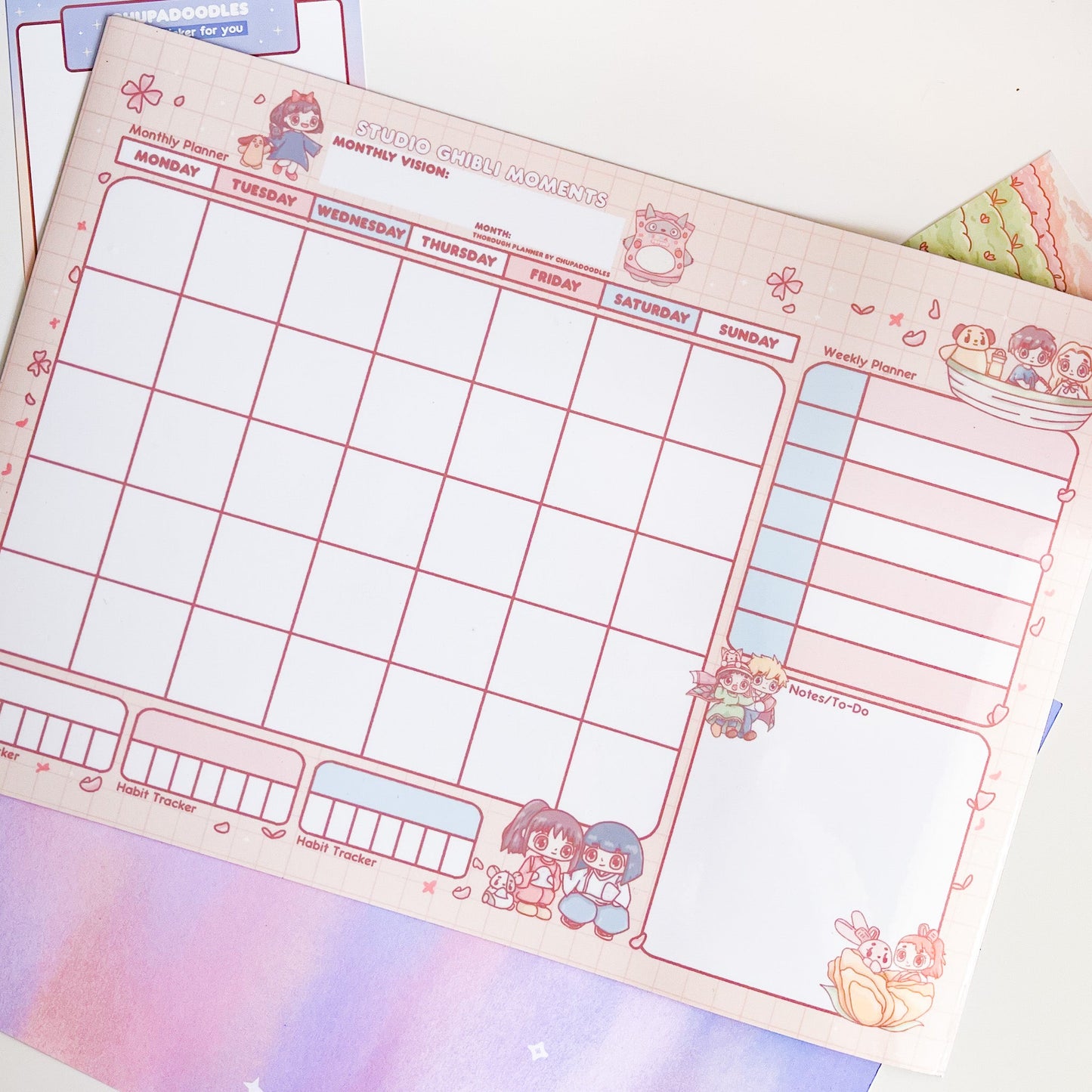 Studio Ghibli Reusable Magnetic A4 Planner