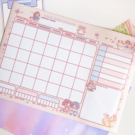 Studio Ghibli Reusable Magnetic A4 Planner