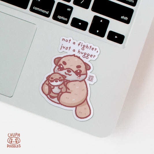 Hugger Otter Cute Sticker (Matte Finish)