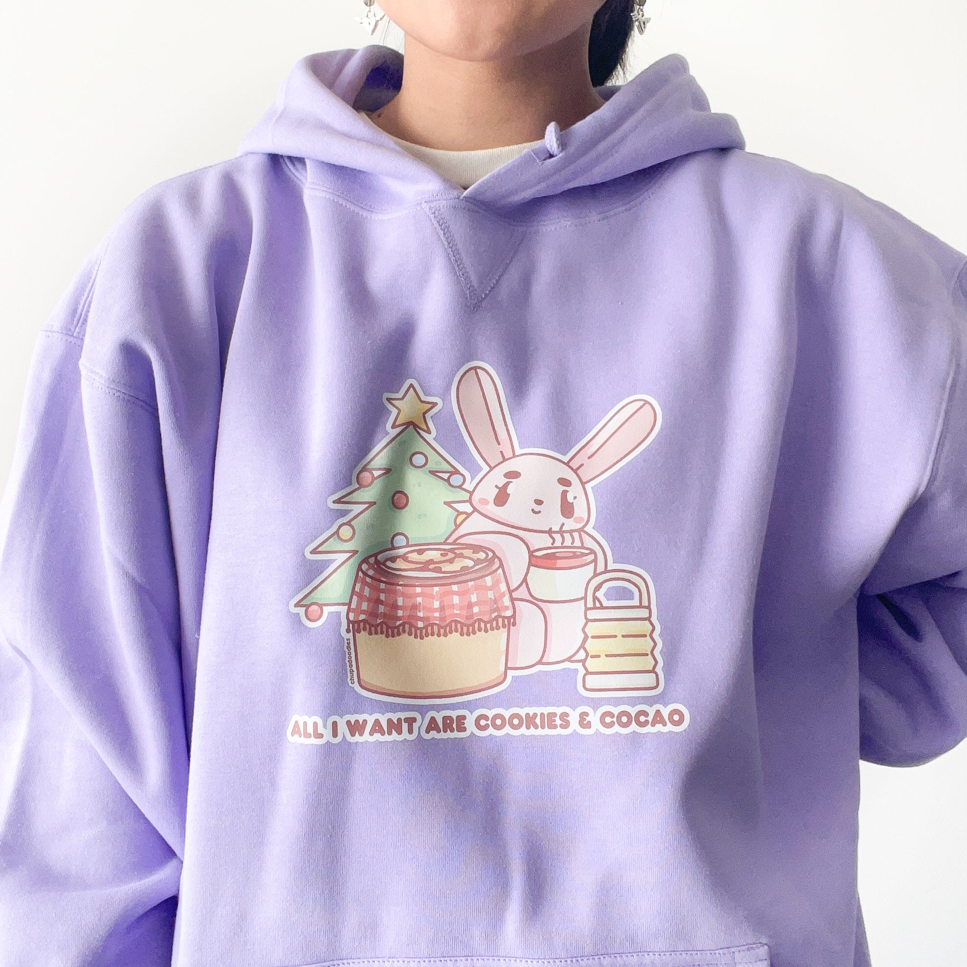 Cookie Cocoa Hoodie Purple Shop Kawaii Items in Australia