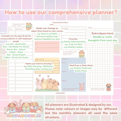 A4 Comprehensive Daily Planner Notepad