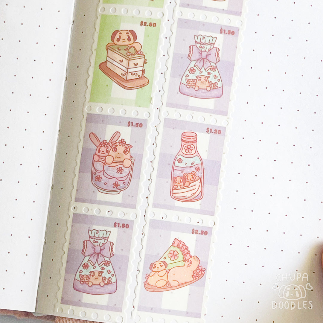 Matcha Forest Cafe Stamp Specialty Washi Tape