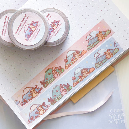 Mount Fuji Glitter Specialty Washi Tape (With Release Backing)