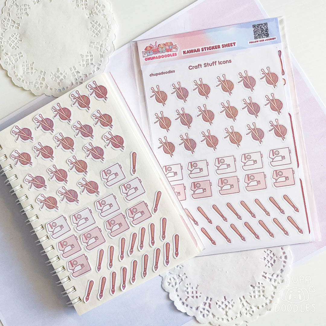 Craft Time Planner Sticker Sheet