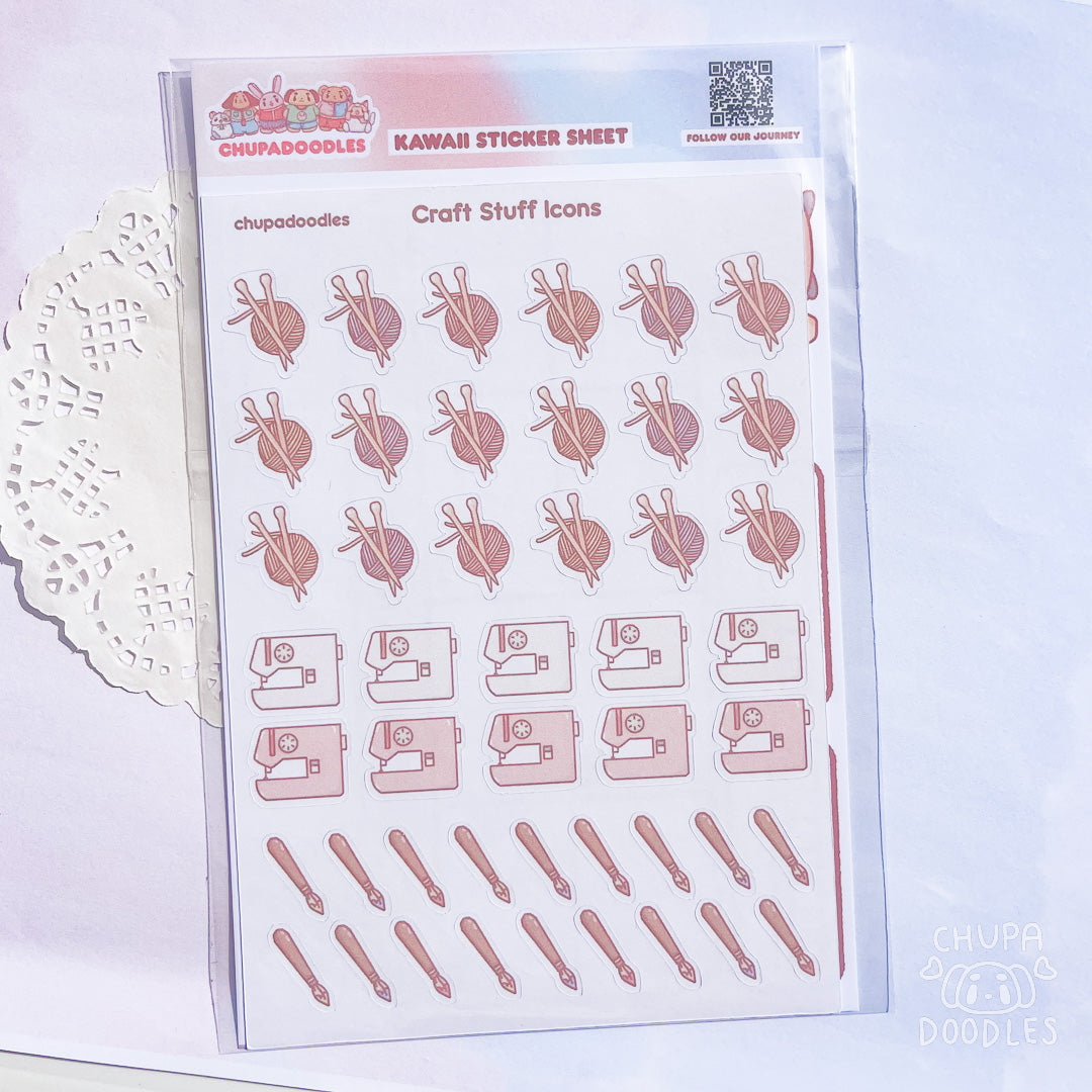 Craft Time Planner Sticker Sheet